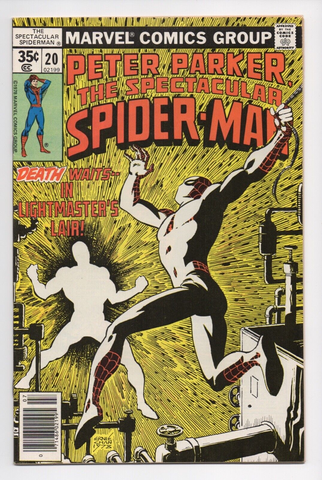 Spectacular Spider-Man #20 Marvel Comics 1978 - Lightmaster! White Tiger!