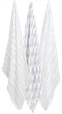 Little Giraffe Muslin Swaddle Baby Blankets Soft Silver 3 Pack 40  x40  