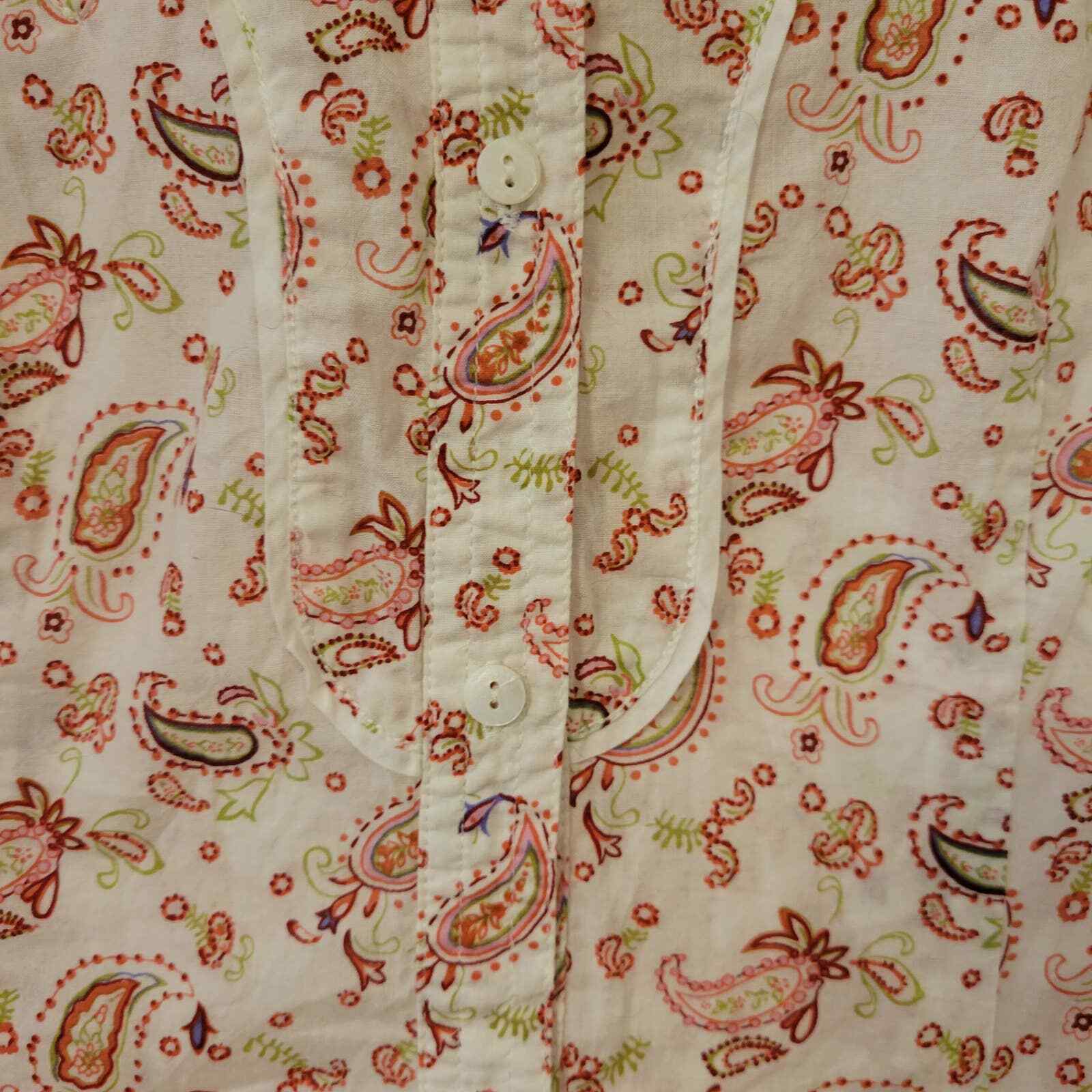 Levi's Western Button-Down Blouse M - image 4