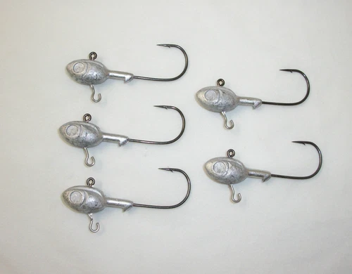 5 - 1/2 oz. - Underspin Jig Heads *UNPAINTED*
