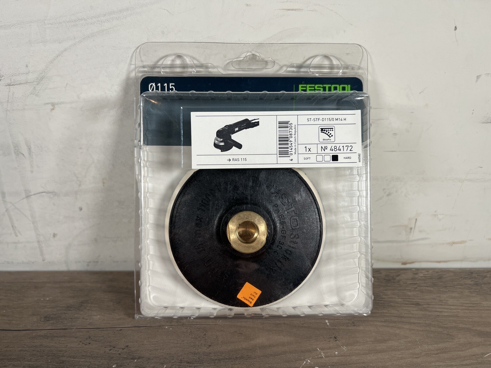 Festool 484172 RAS 115 Stickfix Sanding Pad Hard 90mm (4 1/2 in) for