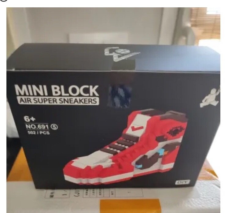 Building Bricks Nike Air Jordan Shoe Set Toy DIY Kids Construction