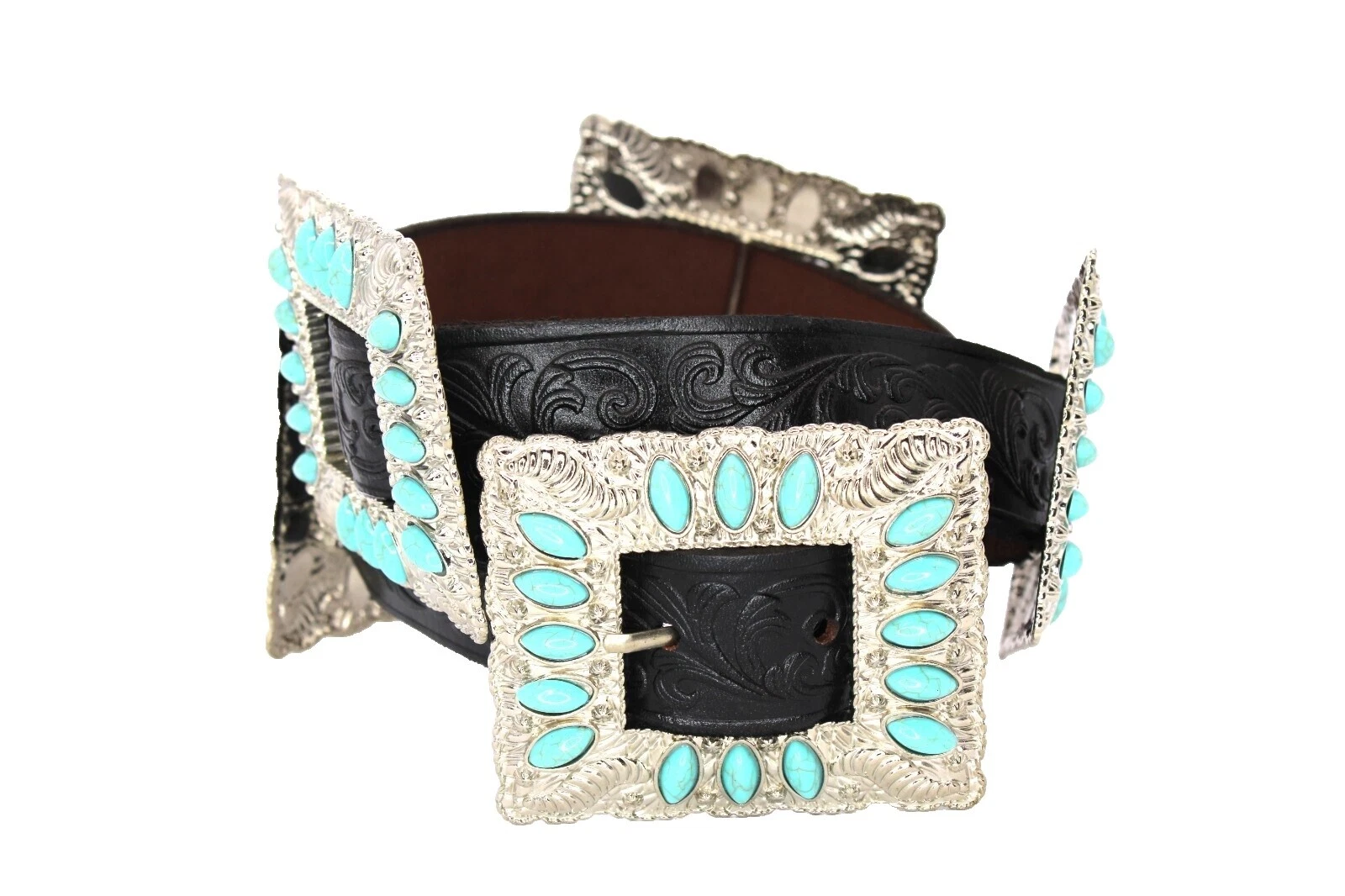 Cinturones Concho negros para mujer