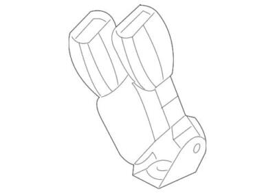 Genuine GM 2005-2008 Cadillac Driver Side Center Seat Belt With Buckle 89023664
