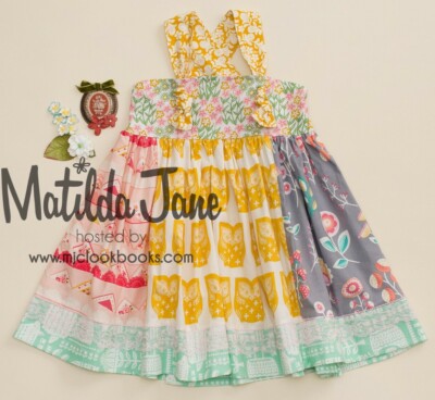 Girls MATILDA JANE Platinum Celia Smart Ellie Dress Size 8 EUC Owls (13/6)