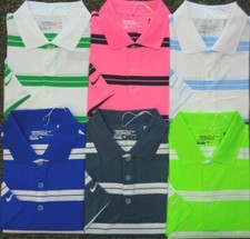 NEW NIKE GOLF Dri-Fit TOUR PERFORMANCE BOLD STRIPE Polo SHIRT, PICK COLOR  SIZE