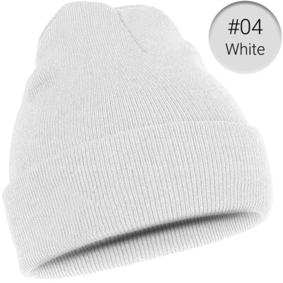 Beanie Hat Cap Plain Knit Ski Skully Cuff Winter Warm Slouchy Men Women Solid CF