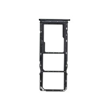 SIM microSD Card Tray Dual for Samsung Galaxy A04 Black Cell Phone Repair Part