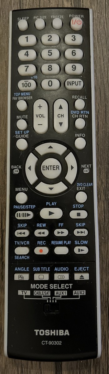 Genuine TOSHIBA LCD TV REMOTE CONTROL CT-90302 40RV52 52RV535