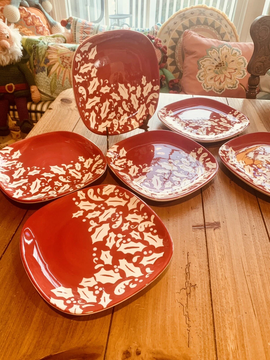 Christmas cheap salad plates