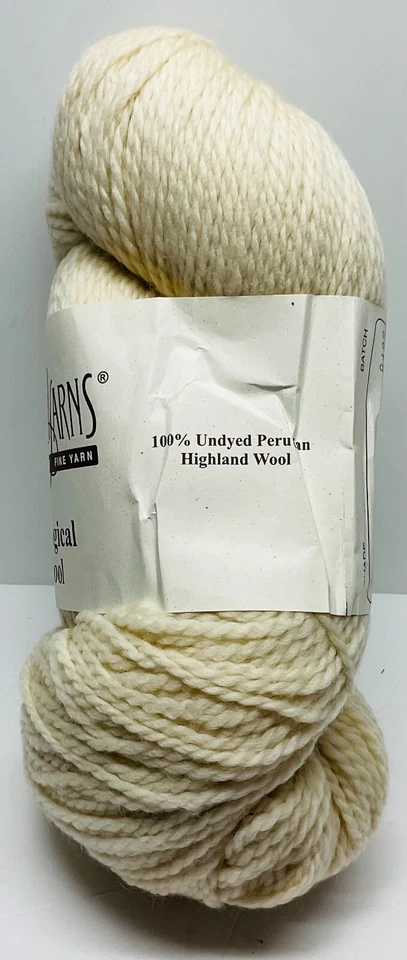 Unidad de lana ecológica en cascada de 1 Highland peruano sin teñir 8010 nueva 478 yardas Foto 4 de 4