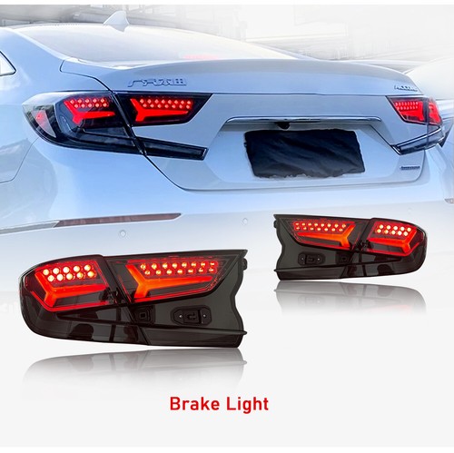 HC LED Tail Lights For Honda Accord 2018-2022 Smoked Start UP Animation 4pcs - Picture 9 of 11