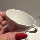 NFS Porcelain Tea Cup & Saucer Set Painted Floral Pink Green White Decorated — photo 5