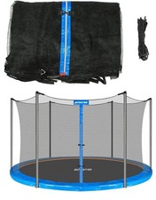 12FT Trampoline Replacement Safety Enclosure Net for 6 Straight