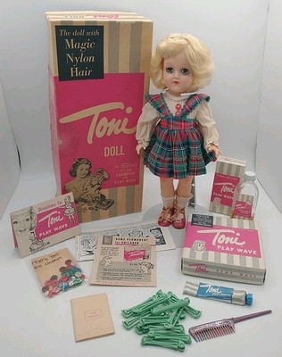 Ideal 14'' Toni Doll Blonde Play Wave P-90 1951 CIB