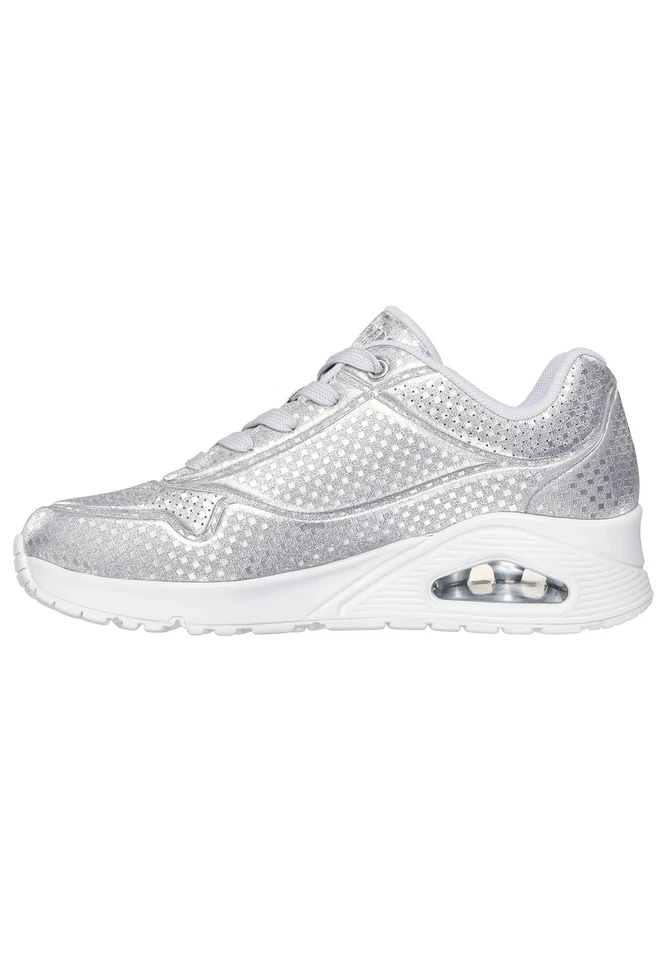 Skechers Donna Street UNO Disco Nite Sneaker 177162 SIL Silver - Immagine 2 di 4