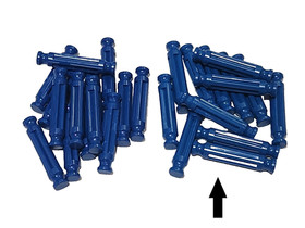 100 KNEX Rare Medium Blue Rods 1-5/16" (White Size) Standard Parts Pieces K'NEX