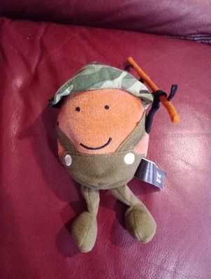 Bean World Collectables ''Fisher Bean'' Beanie weiches braunes Plüschtier 5 Zoll