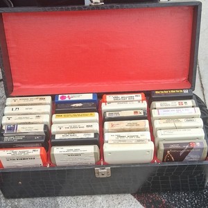 24  8 Track Collection With Carry Case.