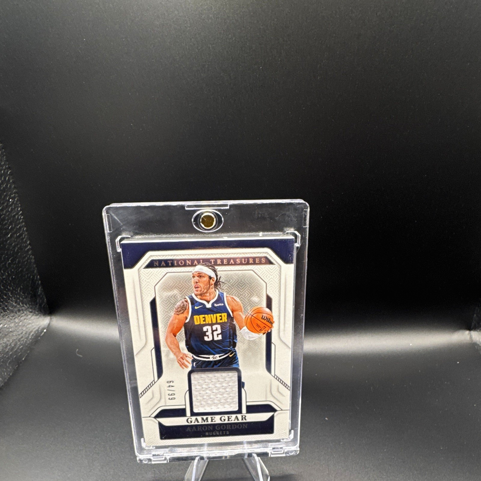 Panini 2023-24 National Treasures Game Gear Aaron Gordon Nuggets GG-AAR /99