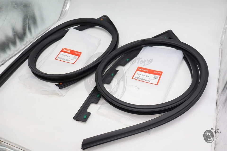 Conjunto de borracha HONDA genuíno 3D CIVIC 96-00 EK9 EK2-3 EK4 sub vedação de porta esquerda e direita - Imagem 3 de 4