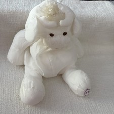 Puffalump Cow Stuffed Animal Toy Fisher Price White 16" Nylon Plush Vintage 1986