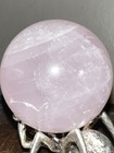 Rose Quartz Crystal Healing Sphere W/woodePolished Pink Crystal Sphere Ball #640 — photo 3