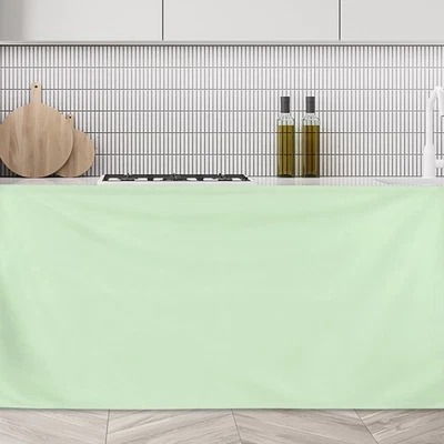 Schrankvorhänge 90x70cm hellgrün für Küche staubdicht mehr Privatsphäre - Bild 1 von 4