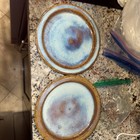 Set Of 3 Bowls 2 Plates and 2 Smaller Plates Stone Wear Signed By Russ Perfect — photo 9