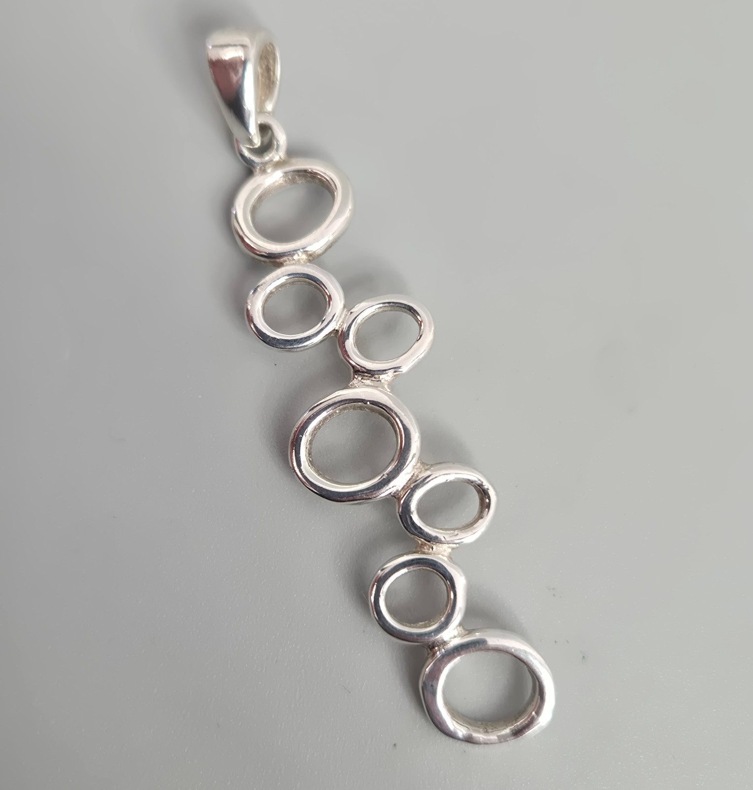 Handcrafted Modernist Solid 925 Sterling Silver P… - image 1