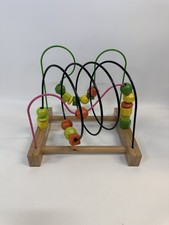 IKEA Mula Bead Roller Coaster Wooden Base Excellent Condition