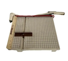 Boston 2612 Paper Cutter 12" Trimmer Heavy Duty Guillotine USA EUC
