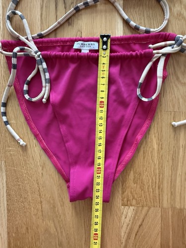 Burberry Women's Pink Nova Check Two-Piece Bikini Swimsuit Size L - Picture 10 of 13