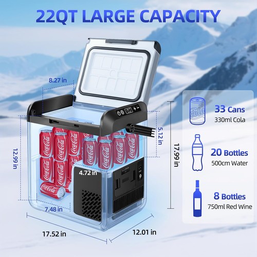 22QT Portable Car Fridge 12V - Picture 3 of 5