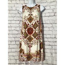 Ecote Urban Outfitters Geometric Medallion Open Back Shift Mini Dress Medium