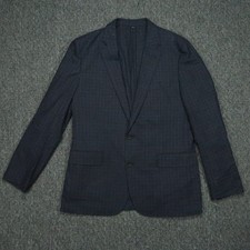 J Crew Blazer Mens Large 40R Blue Ludlow Slim Fit Abraham Moon Wool