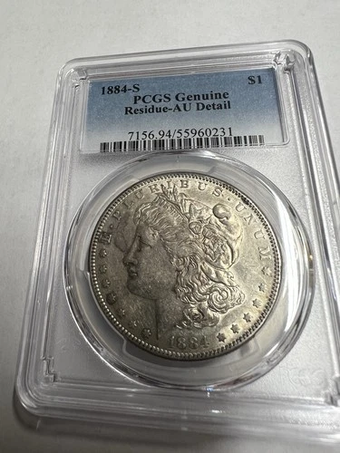 1884 S Morgan Dollar. PCGS AU Details