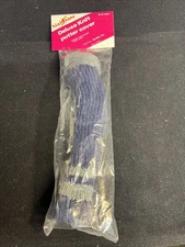 Golf Putter Headcover Pom Pom Style Deluxe Knit Purplish BLUE & GRAY Vintage NEW