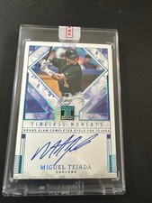 2025 Panini Impeccable Baseball Timeless Moments 1 of 1 Miguel Tejada Auto 1/1