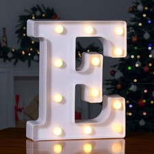 Foaky LED Letter Lights Sign Marquee Light Up Letters for Night E, Warm