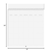 Reskid Blank Scrapbook Wall Calendar - 2-Pack - 80lb Cardstock - Undated, 12" x