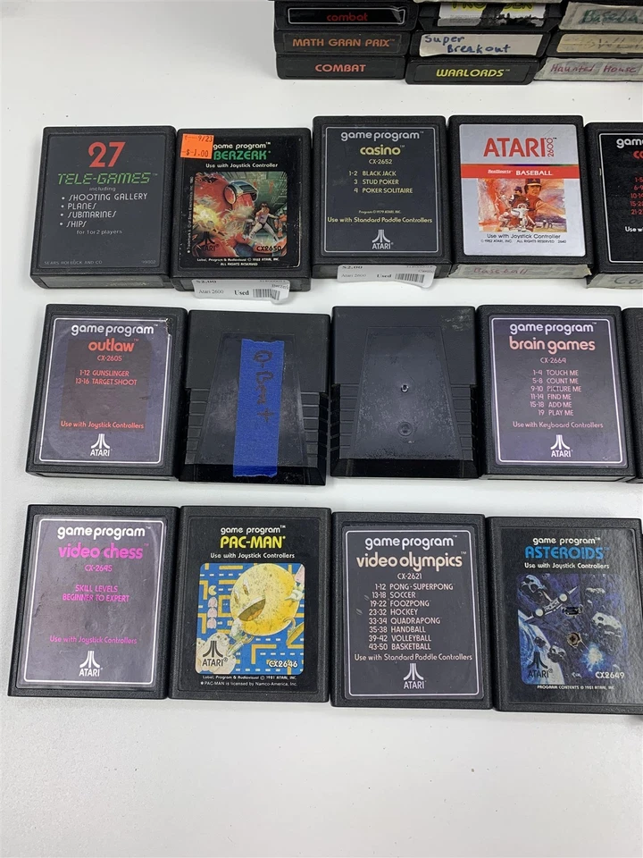 Lote de 100 - Juegos Atari 2600 - Superman, Frogger, Math Gran Prix Foto 4 de 4
