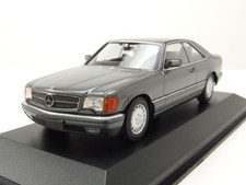 Mercedes 560 SEC W126 1986 grau metallic Modellauto 1:43 Maxichamps