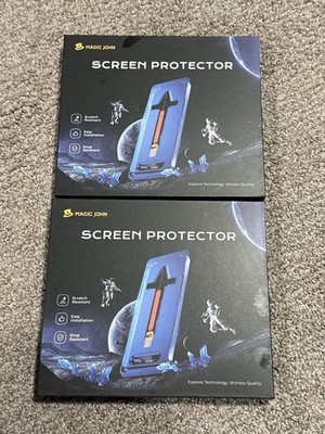 Magic John iPhone 16 Pro Privacy Screen Protector 4 Pack Easy Install