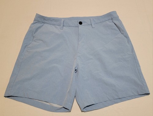 Bonobos Chino Shorts Mens 34 Blue Flat Front 7" Standard Fit Stretch