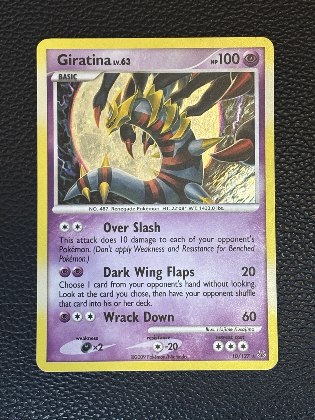 Pokémon Giratina Platinum Holo Rare 10/127 100 HP English 2009