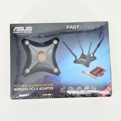 ASUS PCE-AC88 AC3100 Dual Band Wireless PCI-E Adapter New Sealed