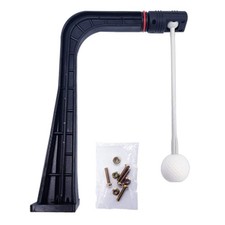 Golf Swing Trainer Mat Adjustable Hitting Aid for Impact  Path Practice