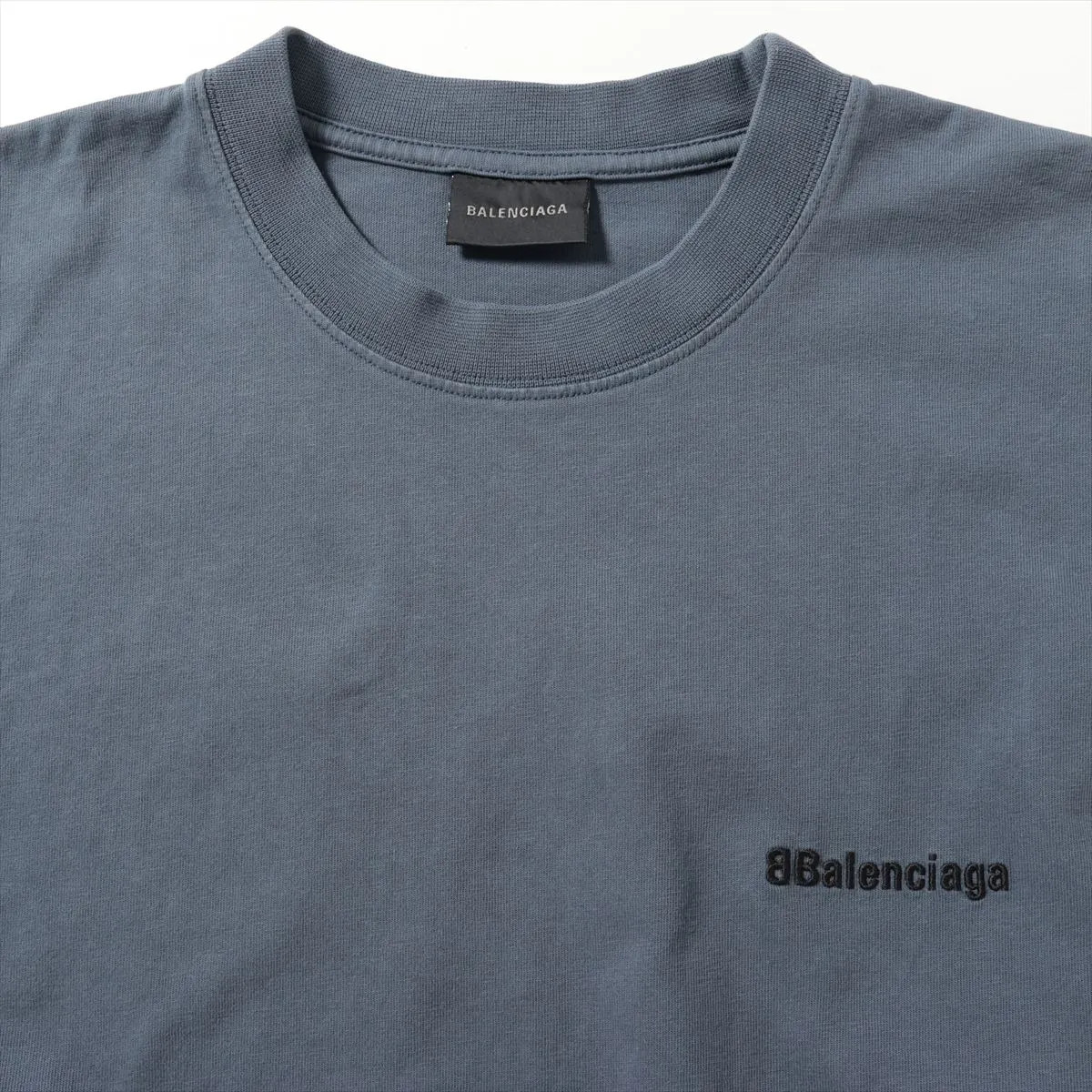 Balenciaga 22 years Cotton T-shirt XS Men's Navy Blue  612965 Logo embroidery Th thumbnail 3