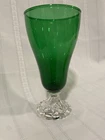 Vintage Anchor Hocking Glass Burple Inspiration Emerald Green Iced Tea Boopie